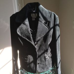 Short Black  Leather Jacket